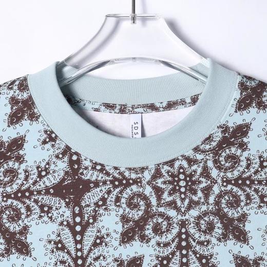 T4332SDSA夏季新款男士痞帅潮牌撞色抽象印花设计圆领短袖T恤时尚百搭 商品图2