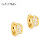 GAONAS  沙漠美学 金色时尚设计耳环11482EGO 商品缩略图1