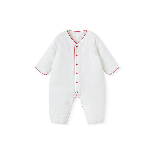 【高定系列】英氏婴儿衣服长袖秋冬保暖男女宝宝连身衣桑蚕丝衣服 商品图4