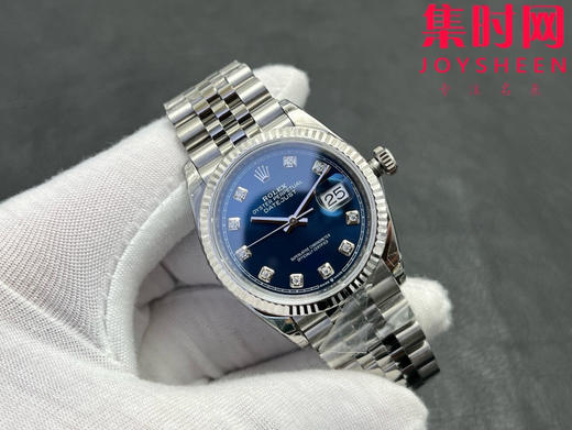 劳力士 VS日志36系列 蓝盘钻面 男士腕表 3235机 五珠带 表径36mm 小手腕福音 商品图0