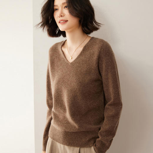 Avann阿曼衣点子纱V领羊毛衫ZM089 商品图5