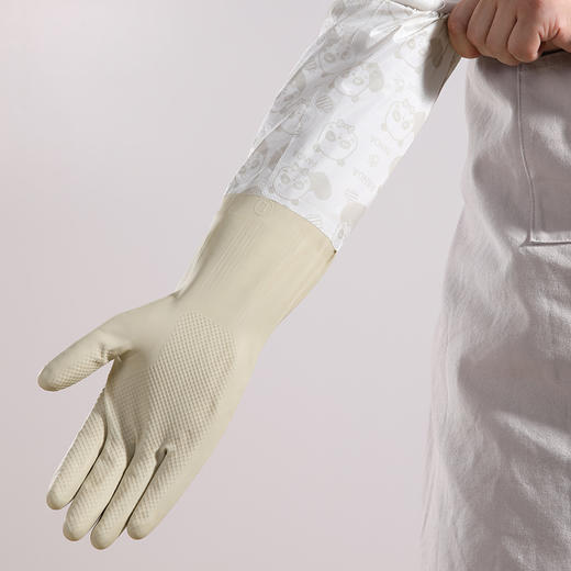 【批发】美丽雅乳胶特长加厚保暖手套颜色随机 1双/包 商品图4