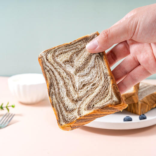 福事多 牛乳可可小厚切吐司500g*2箱 商品图5