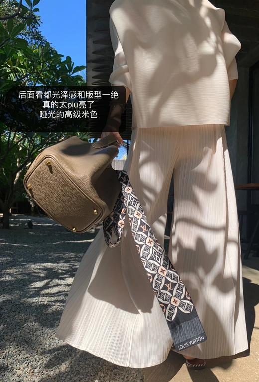 褶皱阔腿裙裤垂感显瘦夏季薄款九分喇叭裤 商品图6