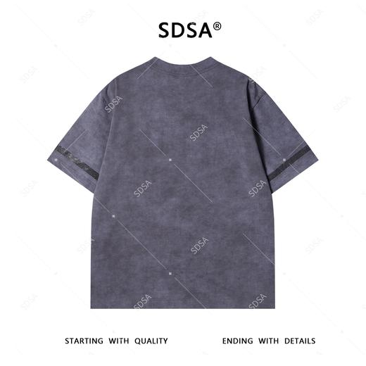 T4338SDSA夏季新款男士痞帅美式重工烫钻圆领短袖T恤小众设计高级感 商品图5