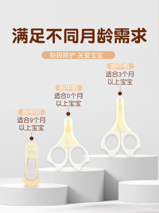 贝亲婴儿指甲剪 新生儿宝宝专用指甲钳 儿童小剪刀防夹肉PIG-15105-15106-15107 商品图3