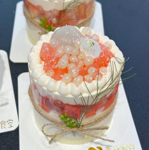 多巴胺桃子（约11点做好）水蜜桃奶油 桃子和桃子酱爆爆珠夹心 商品图0