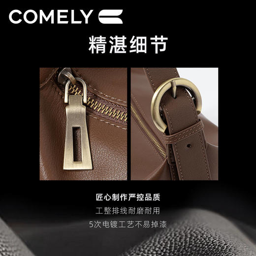 康莉KXL2K723商场同款托特包女复古大容量单肩通勤软皮女包 商品图2