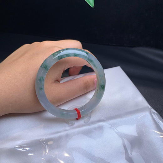 620610，54.3飘花正圈，冰底飘清新蓝花，润润的，清新秀气 商品图5