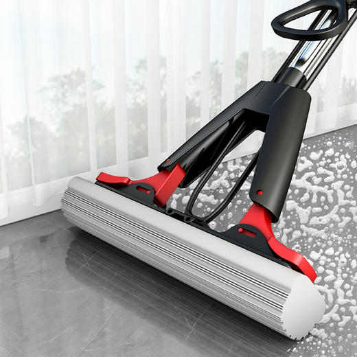 【批发】美丽雅黑金龙胶棉拖把速软强吸水胶棉34CM 1套 商品图6