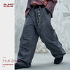 BJHG不计后果复古工装牛仔裤男款秋季直筒美式潮牌宽松水洗阔腿裤 商品缩略图2