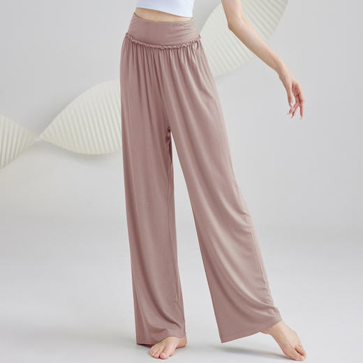 J310莫代尔垂感舞蹈裤女宽松直筒夏练功服古典舞阔腿裤显瘦现代舞裤子 商品图0