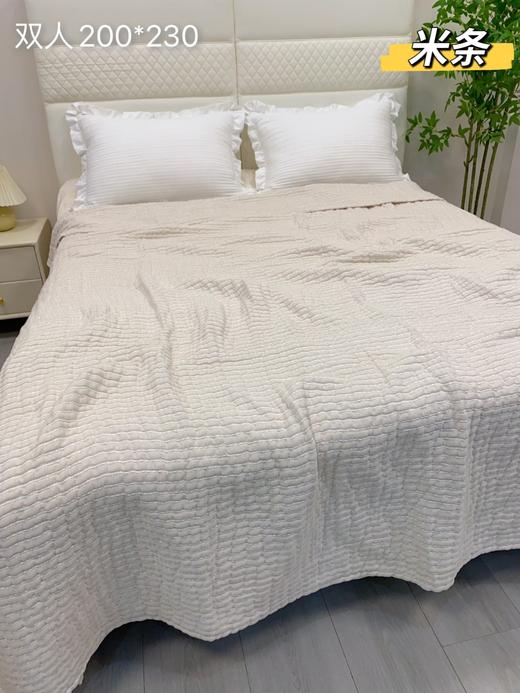 松植屋栖棉双人毯100%全棉纱布空调毯 吸湿透气不闷汗，水洗蓬松色织工艺，久洗依旧柔软，越用越亲肤 商品图10