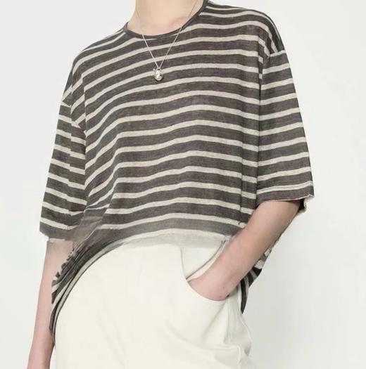 重磅亚麻短袖   宽松廓形   日本进口面料  法国诺曼底产区 商品图2