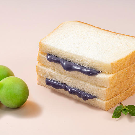 福事多 牛乳乌梅子酱夹心吐司500g*2盒 商品图7