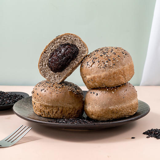 福事多 全麦五黑夹心欧包 500g*2盒 商品图0