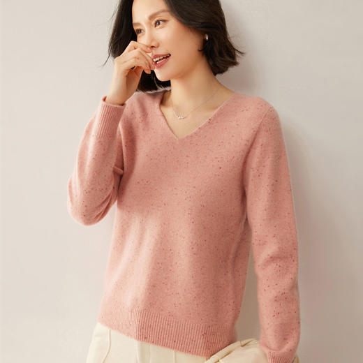 Avann阿曼衣点子纱V领羊毛衫ZM089 商品图11