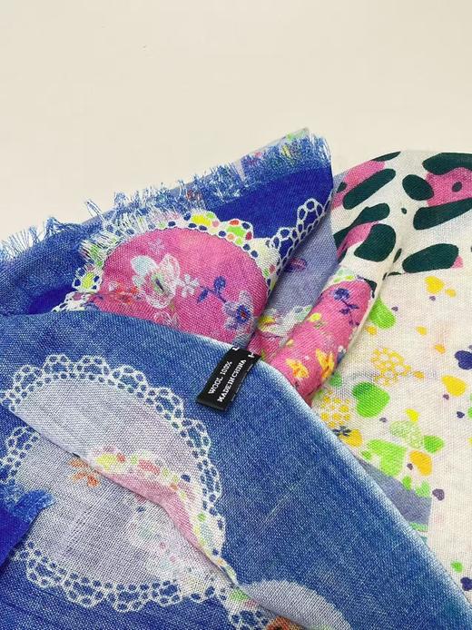 ｛特卖｝100%羊毛 围巾花型三十八深蓝爱心～喜出 商品图4