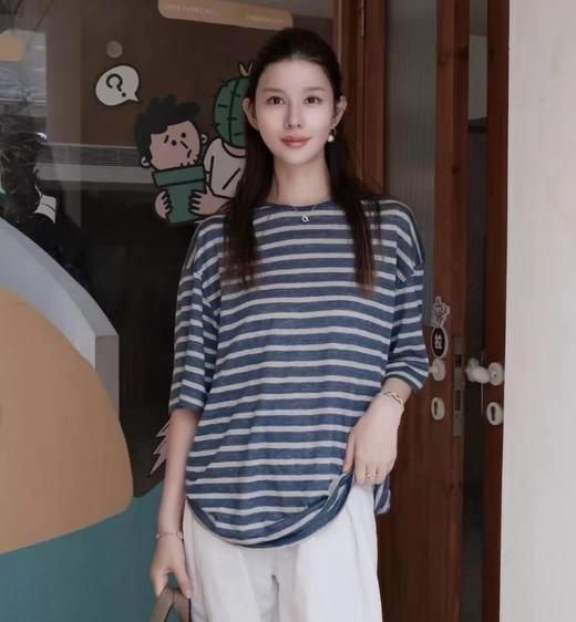 重磅亚麻短袖   宽松廓形   日本进口面料  法国诺曼底产区 商品图0