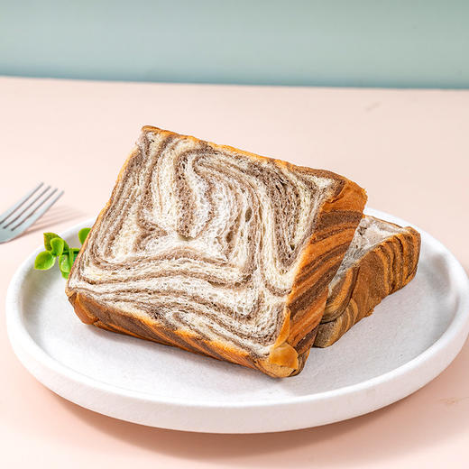福事多 牛乳可可小厚切吐司500g*2箱 商品图0