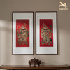 铜师傅 手工錾刻《门神纳福（一对）》客厅玄关画沙发背景墙挂画 商品缩略图2