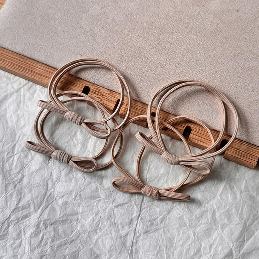 蝴蝶打结二合一皮筋四根装纪念日百货门店同款163297179 商品图1