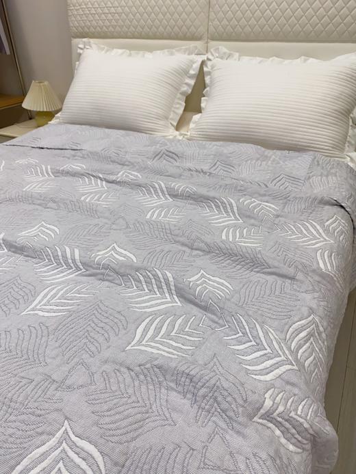 松植屋栖棉双人毯100%全棉纱布空调毯 吸湿透气不闷汗，水洗蓬松色织工艺，久洗依旧柔软，越用越亲肤 商品图1