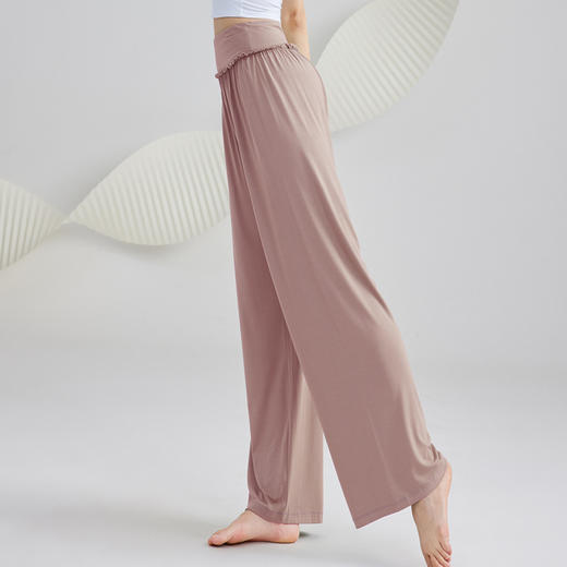 J310莫代尔垂感舞蹈裤女宽松直筒夏练功服古典舞阔腿裤显瘦现代舞裤子 商品图1