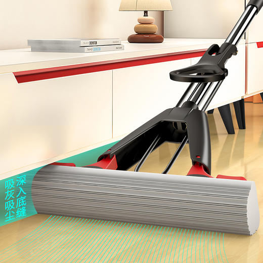 【批发】美丽雅黑金龙胶棉拖把速软强吸水胶棉34CM 1套 商品图4
