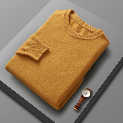 Avann阿曼衣圆领无缝男款羊毛衫ZM069 商品图5