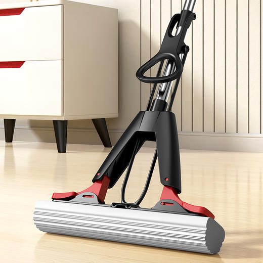 【批发】美丽雅黑金龙胶棉拖把速软强吸水胶棉34CM 1套 商品图2