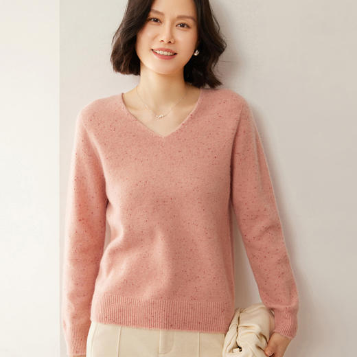 Avann阿曼衣点子纱V领羊毛衫ZM089 商品图10