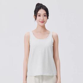 有机棉系列  女士胸垫背心