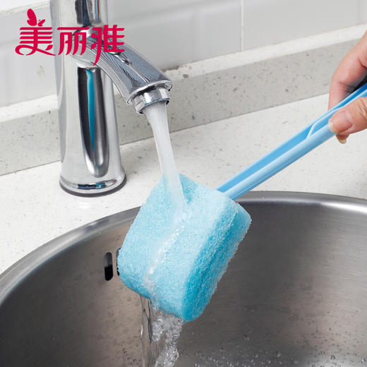 【批发】美丽雅锅刷洗锅刷子不伤锅多功能清洁刷家用长柄锅刷 1个 商品图7