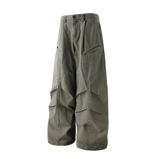 BJHG不计后果复古工装牛仔裤男款秋季直筒美式潮牌宽松水洗阔腿裤 商品图4