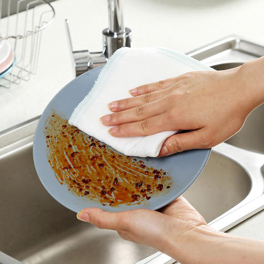 【批发】美丽雅10片装清洁抹布(条纹款) 商品图3