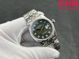 劳力士 VS日志36系列 棕榈叶钻面 男士腕表 3235机 五珠带 表径36mm 小手腕福音