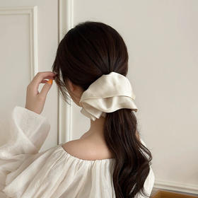 氛围感温柔波点纯色马尾抓夹纪念日百货门店同款163844478