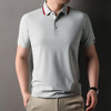 男士翻领条纹polo衫短袖冰丝速干上衣男夏季通勤商务休闲薄款半袖    MD-MD2506* 商品缩略图3