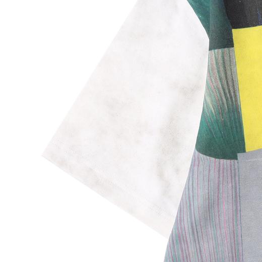 T4327SDSA夏季新款男士痞帅潮牌满天星领口印花短袖T恤百搭圆领上衣 商品图4