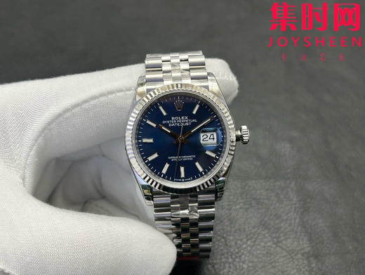 劳力士 VS日志36系列 蓝色盘 男士腕表 3235机 五珠带 表径36mm 小手腕福音 商品图1