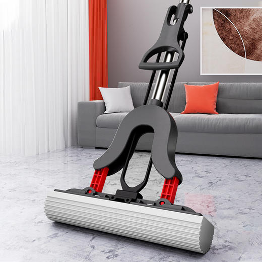 【批发】美丽雅黑金钢胶棉拖把速软胶棉吸水强 1套 商品图1