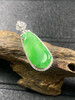 【FC0038】18K金镶嵌翡翠阳绿福瓜吊坠  色阳完美 完美大气 商品缩略图3