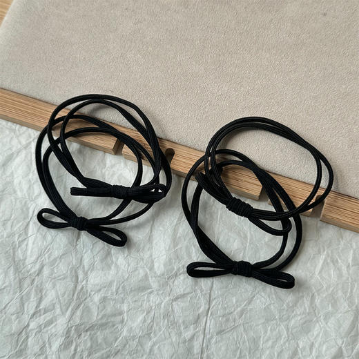 蝴蝶打结二合一皮筋四根装纪念日百货门店同款163297179 商品图2