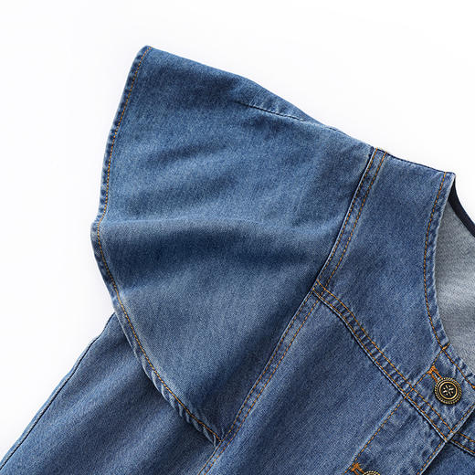 「高货wl」全新升级【铂金会员358/天猫479/差价121】(93030)洛诗琳气质薄款天丝牛仔连衣裙2025夏季法式复古收腰裙子wl93030 商品图2