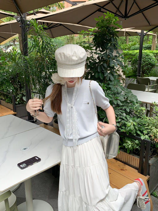 <曾小咸推荐>白色半裙 商品图4