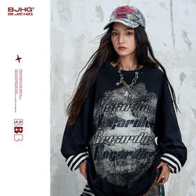 BJHG不计后果 美式复古长袖T恤男女款秋季情侣内搭新疆棉打底卫衣