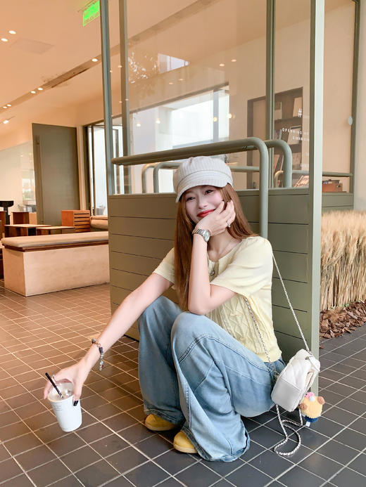 【149元任选2件】 现货！针织蝴蝶结短袖 商品图13