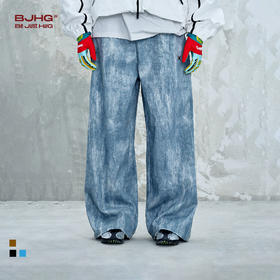 BJHG不计后果休闲裤子男款秋季2025新款复古做旧层次感灯芯绒长裤