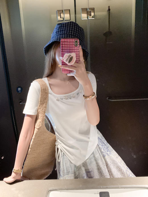 【129元任选2件】现货！侧边抽绳短袖 商品图5